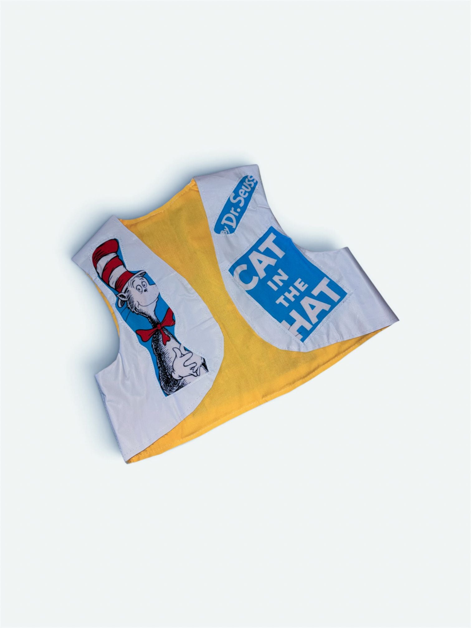 Handmade Dr Suess White  Vinyl Leather Kids Vest