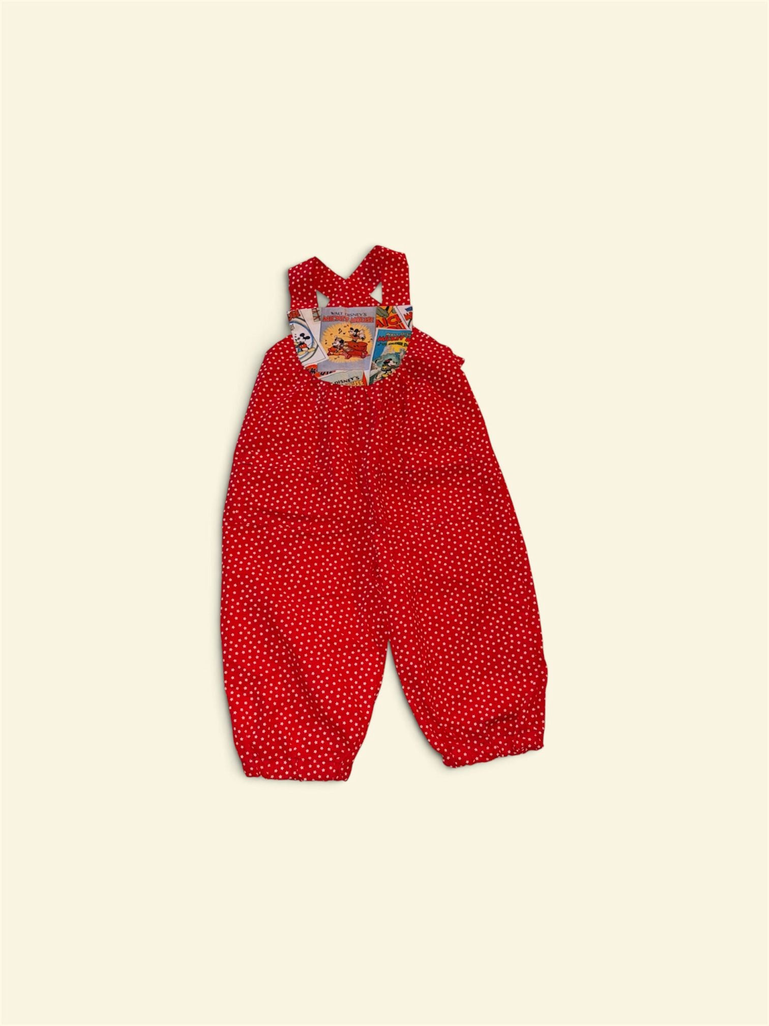 Handmade Mickey Mouse Kids Overalls