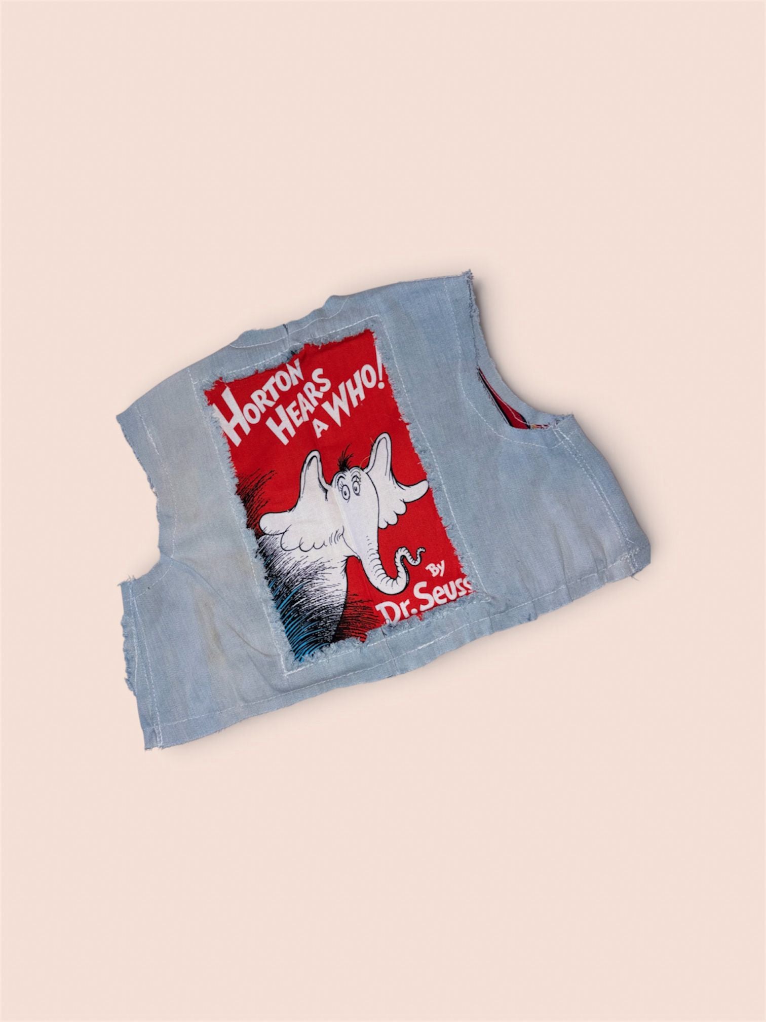 Handmade Dr Suess Denim Kids Vest