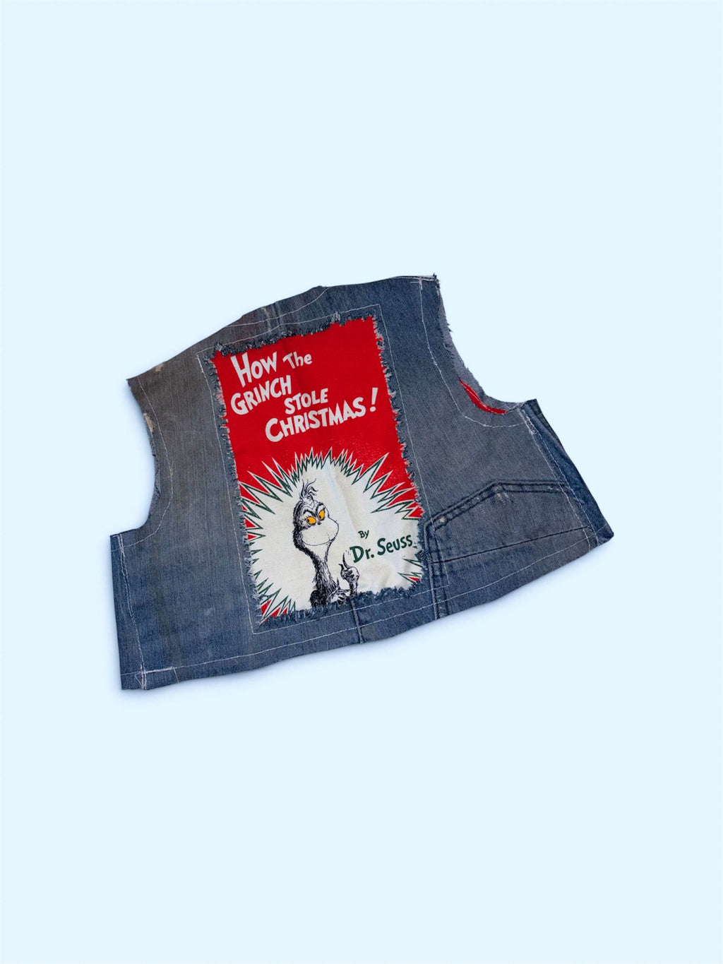 Handmade Dr Suess Denim Kids Vest