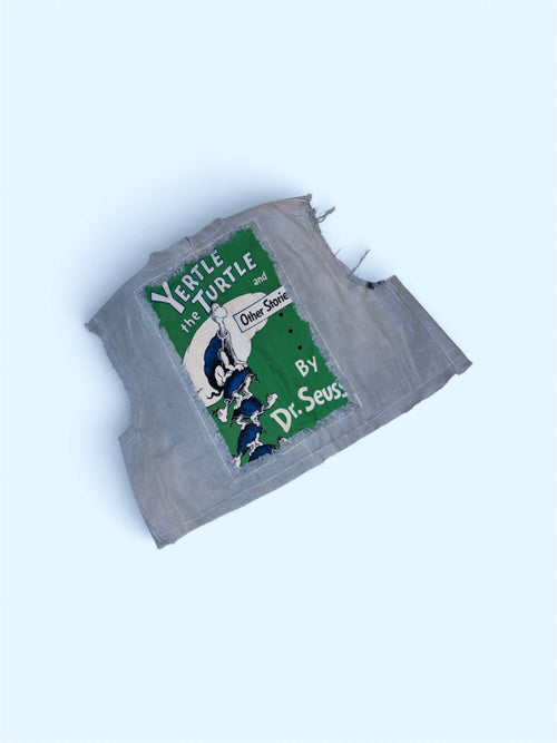 Handmade Dr Suess Denim Kids Vest