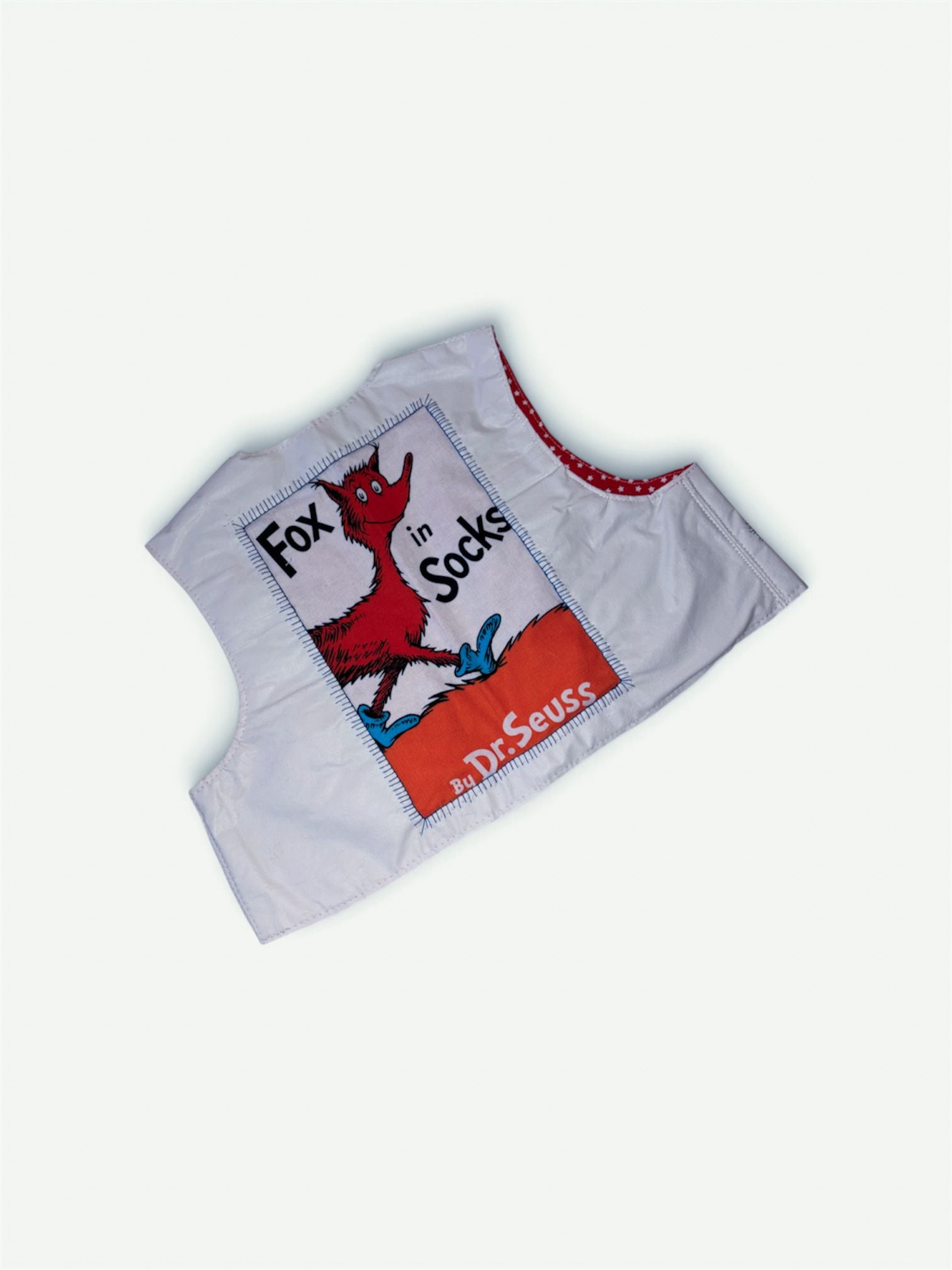 Handmade Dr Suess White Vinyl Leather Kids Vest